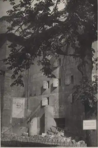 Original Foto Berlin Tiergarten, Flak-Bunker am Zoo (Zoobunker), 1946