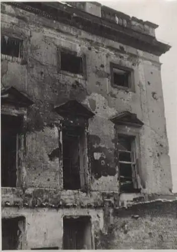 Original Foto Berlin Mitte, Unter den Linden, Staatsoper, zerstörte Fassade, 1946