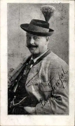 Ak Mann in bayerischer Tracht, Porträt, Terofal