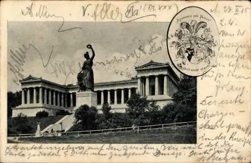 Studentika Ak München, Agronomia, Wappen, Bavaria, Ruhmeshalle, RSC Rudolstädter Senioren Convent