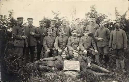 Foto Ak Deutsche Soldaten, Gruppebild, 3. Bataillon