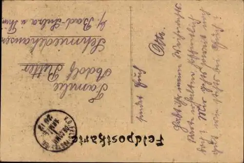 Ak Glückwunsch Neujahr, Aus dem Felde 1915