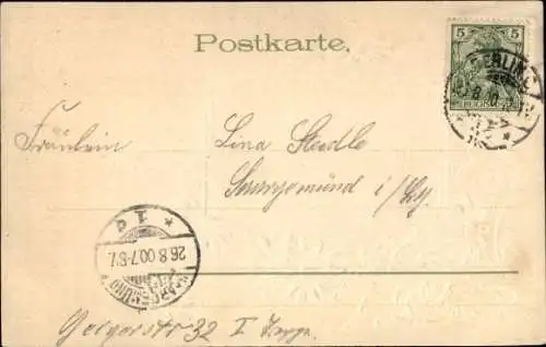 Passepartout Ak Portrait einer jungen Frau
