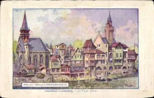 Künstler Ak Weltausstellung Paris 1900, Das alte Paris