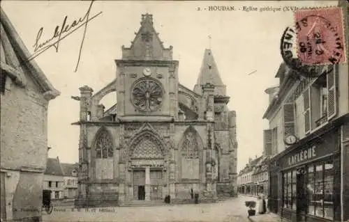 Ak Houdan Yvelines,  gotische Kirche