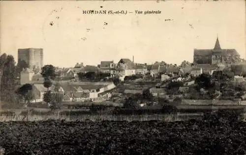 Ak Houdan Seine-et-Oise Yvelines, Vue générale