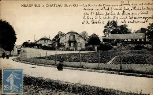 Ak Neauphle le Chateau Yvelines, La Route de Chevreuse