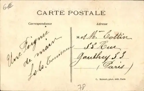 Ak Poissy Yvelines, Poissy - Le Bras Migneaux, vue prise du Pont C. M.