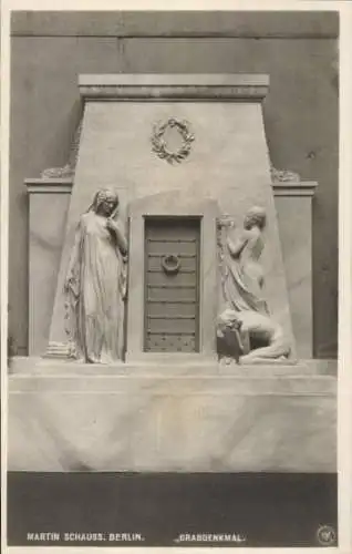 Ak Große Berliner Kunstausstellung 1907, Grabdenkmal, Martin Schauss