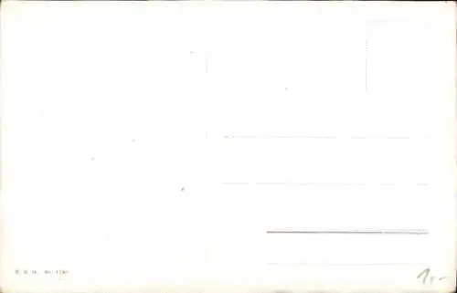 Künstler Ak Windmühlen, Birken, Fluss, Wiese