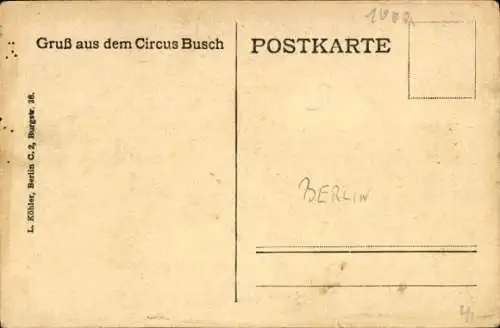 Ak Berlin, Zirkus Busch