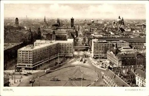 Ak Berlin Mitte, Alexanderplatz, Teilansicht der Stadt