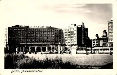 Ak Berlin Mitte, Alexanderplatz, Sparkasse