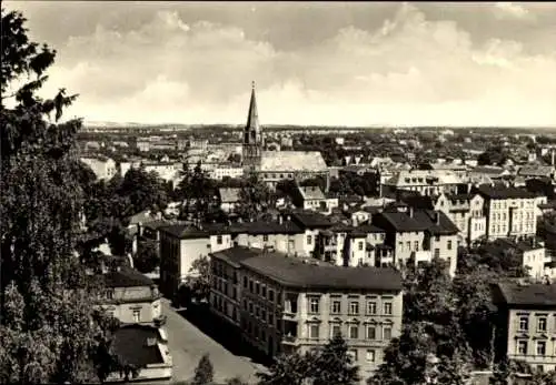 Ak Eberswalde im Kreis Barnim, Blick vom Drachenkopf auf den Ort, Kirchturm