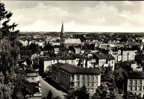 Ak Eberswalde im Kreis Barnim, Blick vom Drachenkopf auf den Ort, Kirchturm