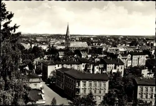 Ak Eberswalde im Kreis Barnim, Blick vom Drachenkopf auf den Ort, Kirchturm