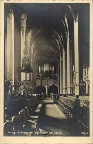 Ak Leipzig in Sachsen, Innenansicht Thomaskirche