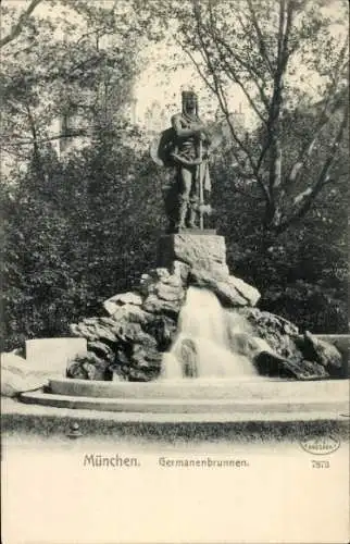 Ak München, Germanenbrunnen