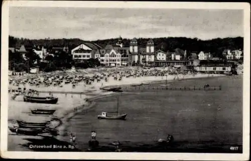 Ak Ostseebad Binz auf Rügen, Strand