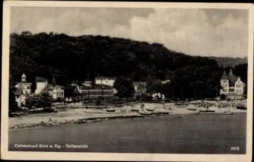 Ak Ostseebad Binz auf Rügen, Teilansicht, Strand