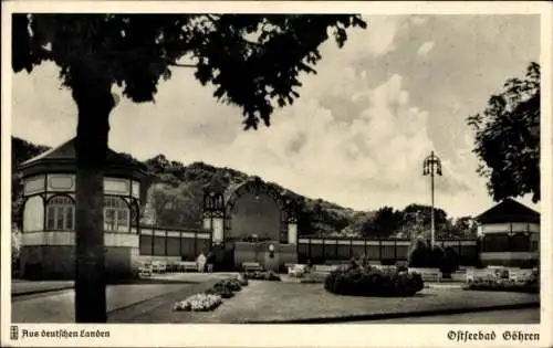 Ak Ostseebad Göhren auf Rügen, Anlagen am Konzertplatz