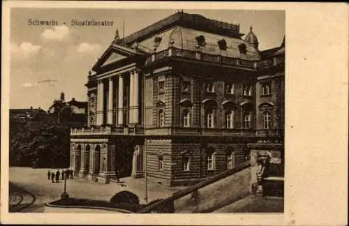 Ak Schwerin in Mecklenburg, Staatstheater