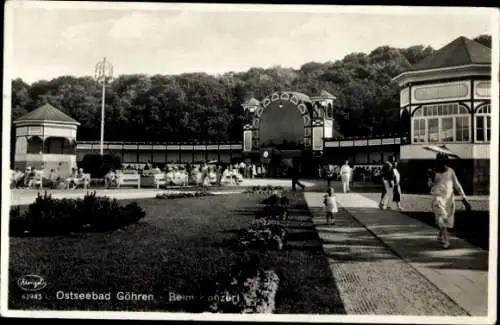 Ak Ostseebad Göhren auf Rügen, Beim Konzert