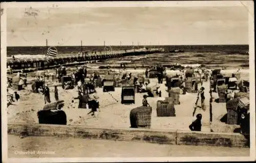 Ak Ostseebad Arendsee Kühlungsborn, Badesaison, Strand