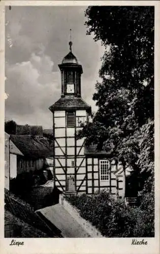Ak Liepe an der Oder Kreis Barnim, Kirche
