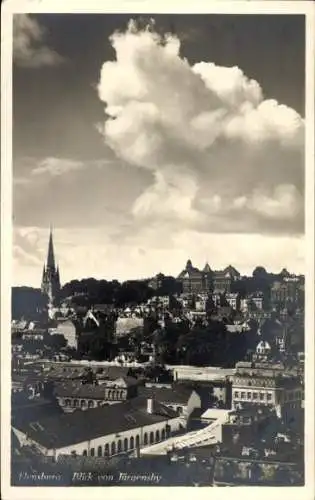 Ak Flensburg in Schleswig Holstein, Blick von Jürgensby