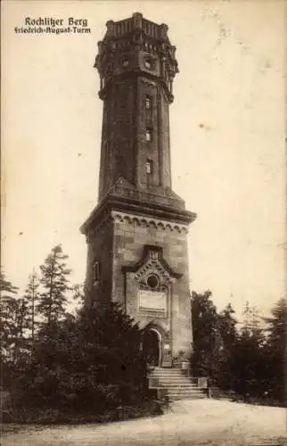 Ak Rochlitz an der Mulde, Friedrich August Turm auf dem Rochlitzer Berg 