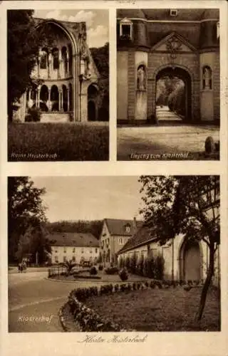 Ak Königswinter am Rhein, Kloster Heisterbach, Ruine Heisterbach, Eingang zum Klosterhof