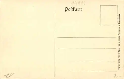 Ak Jüterbog Brandenburg, St Mauritius Statue am Rathaus