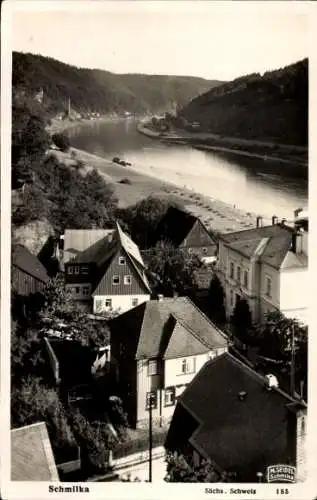 Ak Schmilka Bad Schandau Sächsische Schweiz, Teilansicht