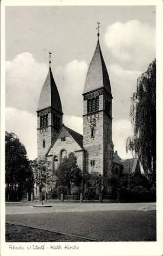 Ak Rheda Wiedenbrück in Westfalen, Kath. Kirche