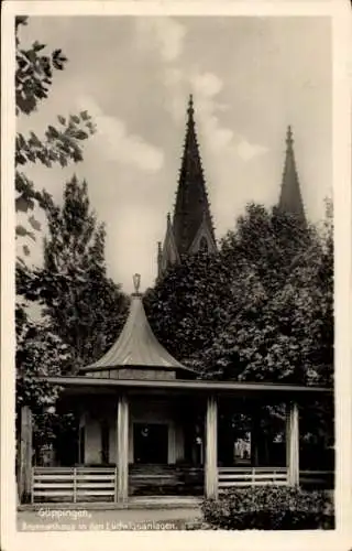 Ak Göppingen in Württemberg, Brunnenhaus in den Ludwigsanlagen