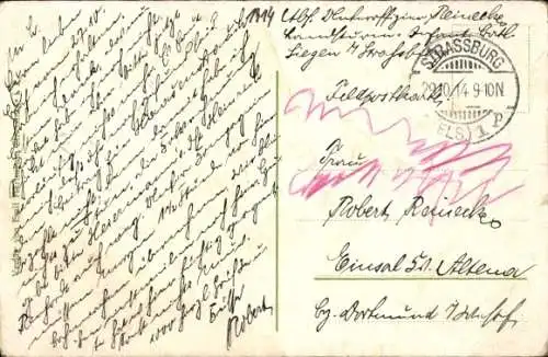 Ak Strasbourg Straßburg Elsass Bas Rhin, Illpanorama