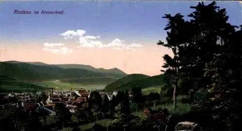 Ak Rothau Elsass Bas Rhin, Blick in das Breuschtal