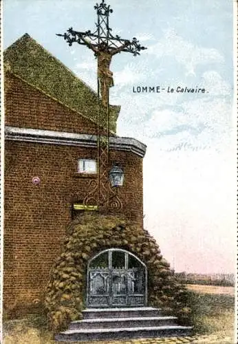 Ak Lomme Lille Nord, Le Calvaire, Kreuz