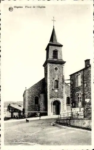 Ak Oignies Pas de Calais, Kirche