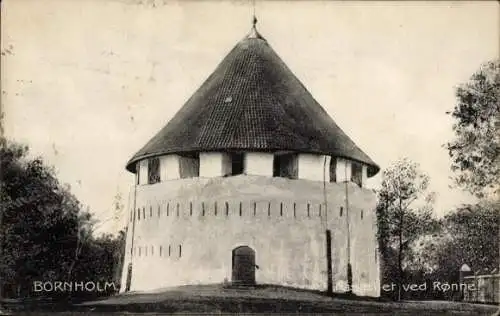 Ak Rønne Rönne Bornholm Dänemark, Bornholm, Rundetårn bei Rønne