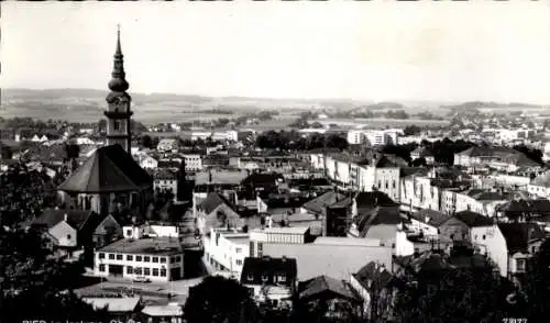 Ak Ried im Innkreis Oberösterreich, Panorama, Kirche