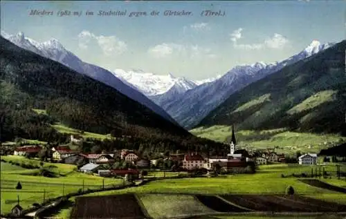 Ak Mieders in Tirol, Panorama