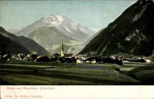 Ak Mayrhofen im Zillertal Tirol, Panorama