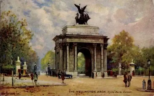 Künstler Ak Brianski, London, The Wellington Arch, Hyde Park Corner, Tuck 3583