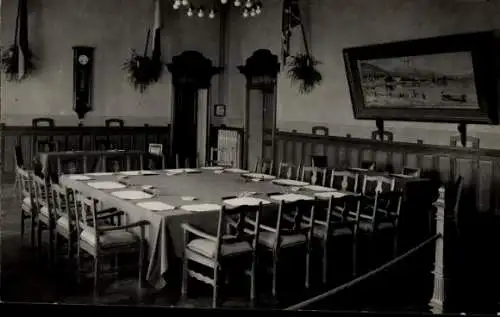 Foto Ak Locarno Kanton Tessin Schweiz, Saal der Konferenz von Locarno 1925