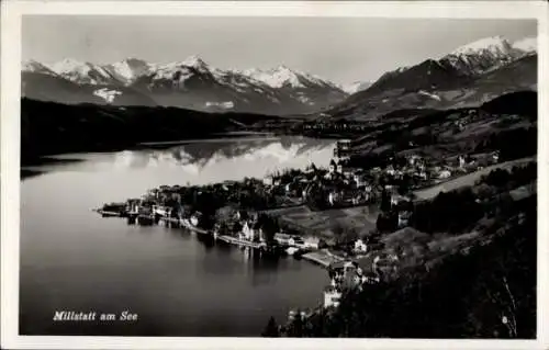 Ak Millstatt am See Kärnten, Gesamtansicht mit Bergpanorama