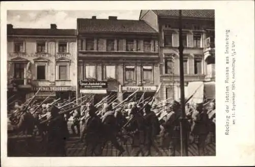 Ak Tschernjachowsk Insterburg Ostpreußen, Rückzug der letzten Russen, 11. September 1914