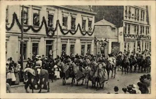 Ak Neustadt Magdeburg an der Elbe, Festzug der Hundertjahrfeier der Neustadt, Reiter