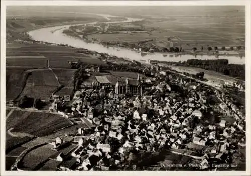 Ak Oppenheim am Oberrhein, Fliegeraufnahme